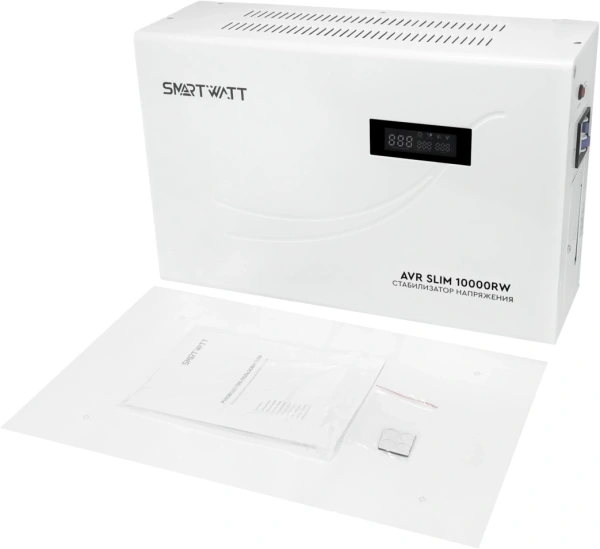 Стабилизатор напряжения Smartwatt AVR Slim 10000RW 10000ВА белый