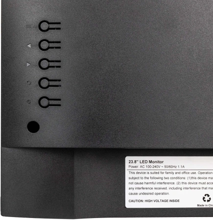 Монитор Hiper 27" EasyView SB2702 черный IPS LED 4ms 16:9 HDMI M/M матовая 1000:1 250cd 178гр/178гр 1920x1080 100Hz FreeSync VGA DP FHD 6.46кг