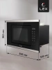 Микроволновая печь Lex BIMO 20.02 20л. 700Вт нержавеющая сталь/черный (встраиваемая)
