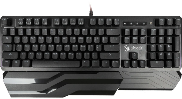 Клавиатура A4Tech Bloody B975 механическая черный USB Multimedia for gamer LED (подставка для запястий)
