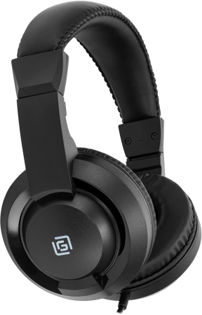 Наушники с микрофоном Оклик HS-L315G черный 1.8м накладные USB оголовье (2007552)