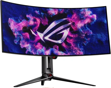 Монитор Asus 34" ROG Swift PG34WCDM черный OLED LED 21:9 HDMI матовая HAS Piv 450cd 178гр/178гр 3440x1440 240Hz FreeSync Premium DP 2K USB 8.4кг