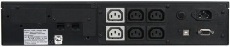 Источник бесперебойного питания Powercom King Pro RM KIN-1200AP LCD 720Вт 1200ВА черный