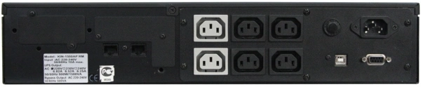 Источник бесперебойного питания Powercom King Pro RM KIN-1500AP LCD 1200Вт 1500ВА черный