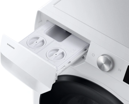 Стиральная машина Samsung WD11DG6B85BELP класс: A загр.фронтальная макс.:11кг (с сушкой) белый инвертер