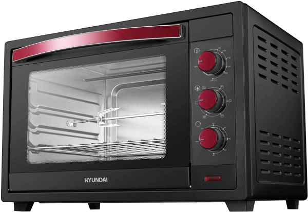 Мини-печь Hyundai MIO-HY102 50л. 2000Вт черный/красный