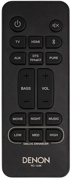 Саундбар Denon DHTS216BKE2 2.1 120Вт черный