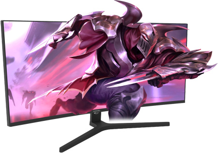 Монитор SunWind 34" SM-34QV401 черный VA LED 1ms 21:9 HDMI матовая 250cd 178гр/178гр 3440x1440 165Hz DP WQ