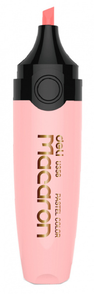 Текстовыделитель Deli EU356-PK Macaron скошенный пиш. наконечник 1-5мм розовый пастельный