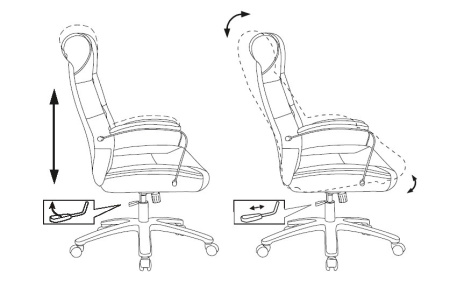 Кресло руководителя Бюрократ T-9928SL Fabric коричневый Italia 6 крестов. металл хром