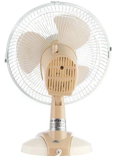 Вентилятор настольный Centek CT-5006 25Вт скоростей:2 бежевый/белый