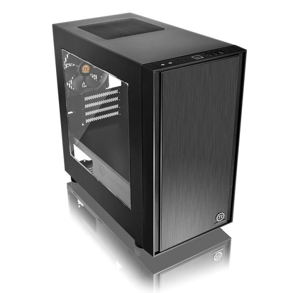 Корпус Thermaltake Versa H17 window черный без БП mATX 2xUSB2.0 1xUSB3.0 audio bott PSU
