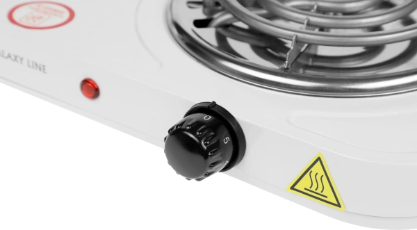 Плита Электрическая Galaxy Line GL 3004 белый эмалированный металл (настольная)