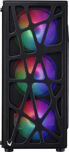 Корпус Formula Mana черный без БП ATX 3x120mm 1xUSB2.0 1xUSB3.0 audio bott PSU