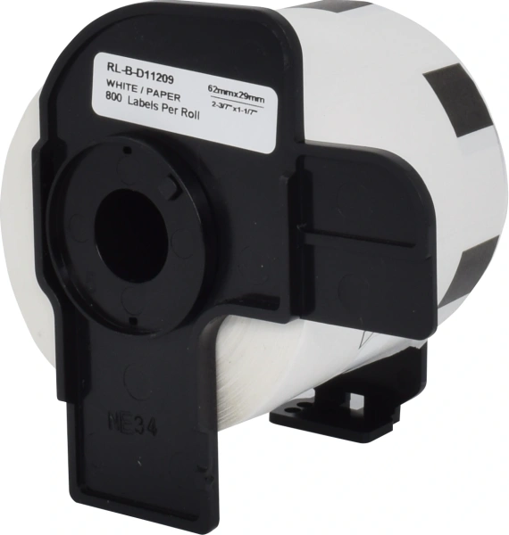 Картридж ленточный Cactus CS-DK11209 DK-11209 черный для Brother P-touch QL-500, QL-550, QL-700, QL-800