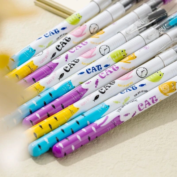 Ручка гелев. Deli EG81-BK корп.ассорти чернила черн. игловидный пиш. наконечник линия 0.5мм