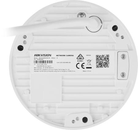 Видеокамера IP Hikvision DS-2CD2522F-IWS 2.8-2.8мм цветная корп.:белый