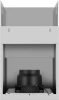 Вытяжка каминная Weissgauff Box 40 PB нержавеющая сталь управление: кнопочное (1 мотор)