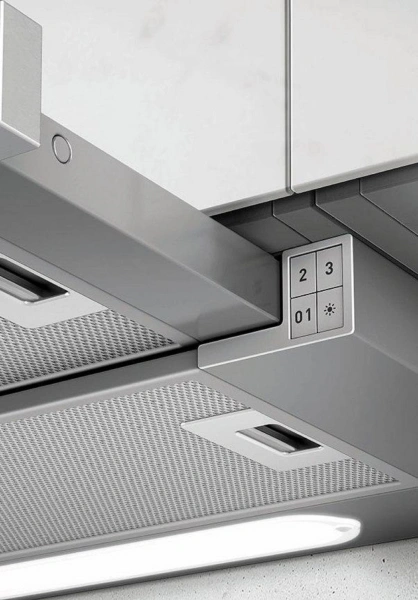 Вытяжка встраиваемая Elica Elite 14 Lux GRVT/A/90 серебристый/стекло черное управление: кнопочное (1 мотор)