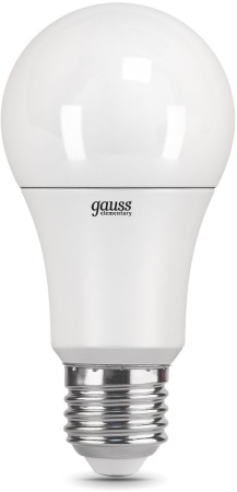 Лампа светодиодная Gauss Elementary 12Вт цок.:E27 груша 220B 4100K св.свеч.бел.нейт. A60 (упак.:10шт) (23222)