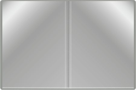 Папка с 10 прозр.вклад. Бюрократ -BPV10GREY A4 пластик 0.6мм торц.карм с бум. встав серый