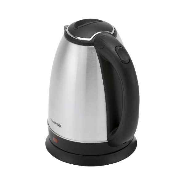 Чайник электрический Starwind SKS1051 1.8л. 1500Вт серебристый матовый/черный (корпус: нержавеющая сталь/пластик)