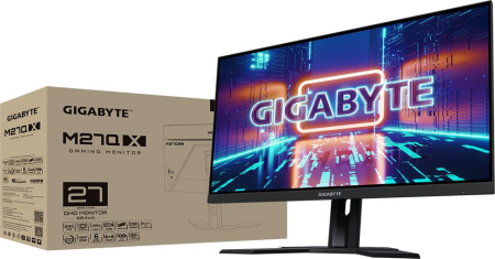 Монитор Gigabyte 27" M27Q X черный IPS LED 0.5ms 16:9 HDMI M/M полуматовая HAS 350cd 178гр/178гр 2560x1440 240Hz FreeSync Premium DP 2K USB 5.2кг