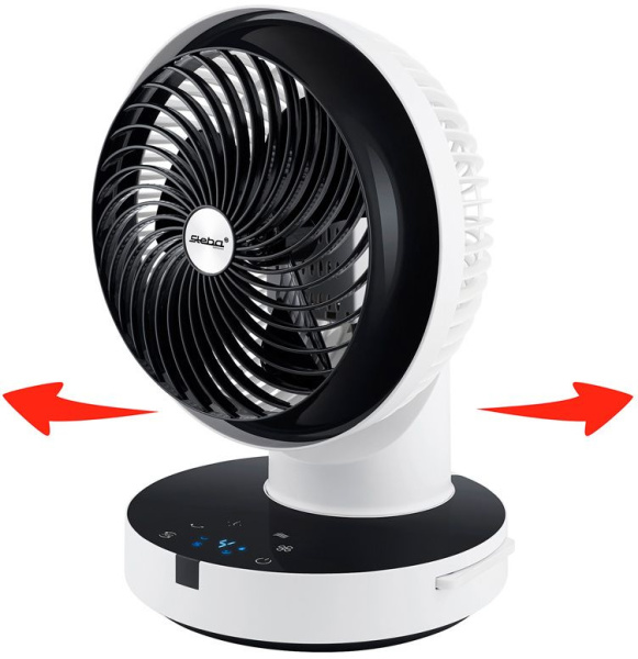 Вентилятор настольный Steba VT 360 39Вт скоростей:4 ПДУ белый/черный (упак.:1шт)