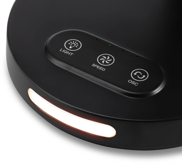 Вентилятор настольный Vitek VT-2072 10Вт скоростей:3 черный/голубой