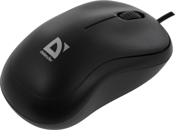 Мышь Defender Patch MS-759 черный оптическая 1000dpi USB для ноутбука 2but (52759)