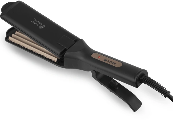 Щипцы Vitek VT-8407 45Вт черный макс.темп.:225С покрытие:турмалиновое