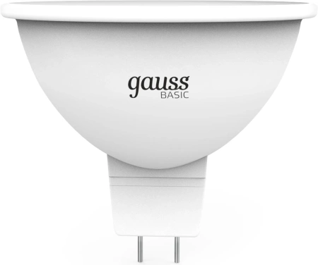 Лампа светодиодная Gauss Elementary 7Вт цок.:GU5.3 софит 12B св.свеч.бел.нейт. (11527)