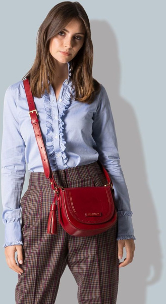 Сумка женская The Bridge Pearldistrict 04121701/2E красный натур.кожа