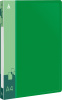 Папка метал.зажим Бюрократ -PZ07CGREEN A4 пластик 0.7мм внут.и торц.карм зеленый
