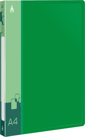 Папка метал.зажим Бюрократ -PZ07CGREEN A4 пластик 0.7мм внут.и торц.карм зеленый