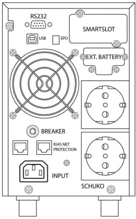 Источник бесперебойного питания Импульс СТАЙЕР 1500 1350Вт 1500ВА черный