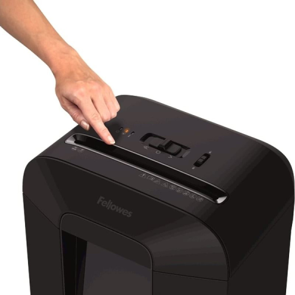 Шредер Fellowes PowerShred LX85 (секр.P-4) перекрестный 12лист. 19лтр. скрепки скобы пл.карты