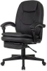 Кресло руководителя Бюрократ CH-868N-BF черный эко.кожа крестов. пластик подст.для ног