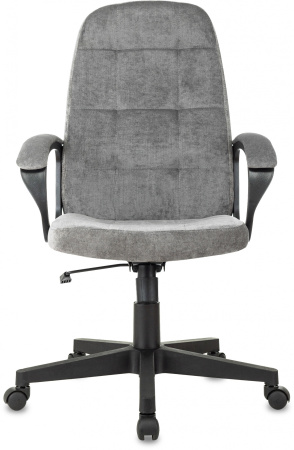 Кресло руководителя Бюрократ CH 002 Fabric серый Light-19 крестов. пластик