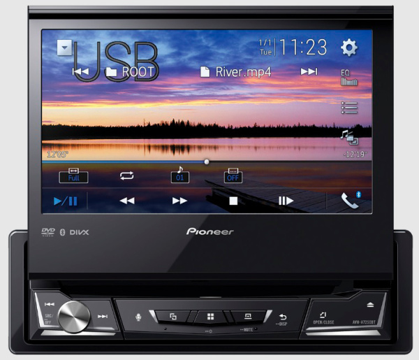 Автомагнитола Pioneer AVH-A7250BT 1DIN 4x50Вт 7" ПДУ RDS