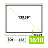 Экран Cactus 188x300см SIlverMotoExpert CS-PSSME-300X188-WT 16:10 настенно-потолочный рулонный темно-серый (моторизованный привод)