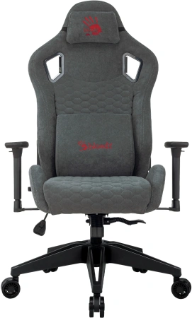 Кресло игровое A4Tech Bloody GC-770 серый соты с подголов. крестов.