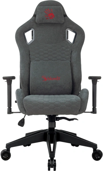 Кресло игровое A4Tech Bloody GC-770 серый соты с подголов. крестов.