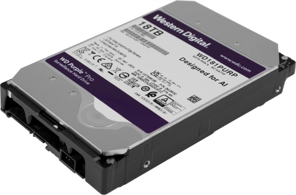Жесткий диск WD SATA-III 18Tb WD181PURP Video Purple Pro (7200rpm) 512Mb 3.5"