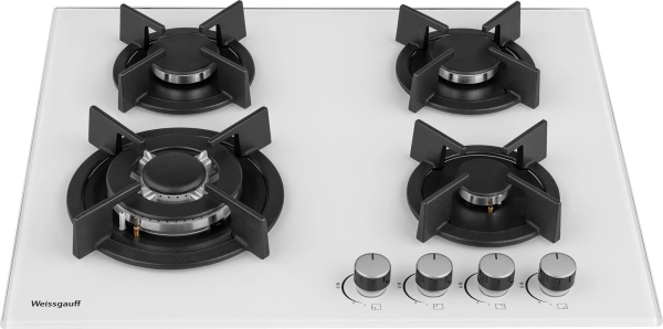 Газовая варочная поверхность Weissgauff HGG 640 WG Nano белый