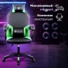 Кресло игровое Оклик Spirit черный/зеленый сиденье черный/зеленый искусст.кожа/сетка с подголов. кре