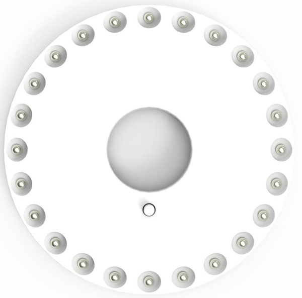 Фонарь походный Gauss GFL003 белый 24Вт лам.:светодиод. AAx3 (GF003)