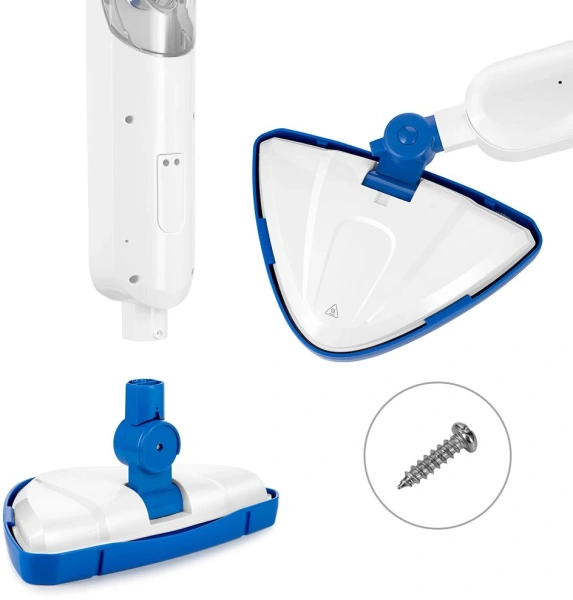 Швабра паровая Kitfort КТ-1048-3 1300Вт белый/синий