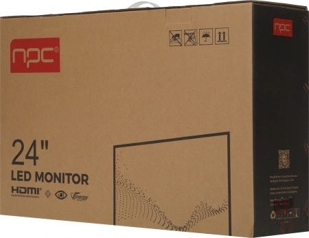 Монитор NPC 23.8" MF2412 IPS FHD чер 1ms HDMI DP VGA USB M/M Cam HAS Piv 100Hz 300cd Ex