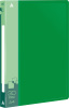 Папка с 30 прозр.вклад. Бюрократ -BPV30GRN A4 пластик 0.65мм торц.карм с бум. встав зеленый